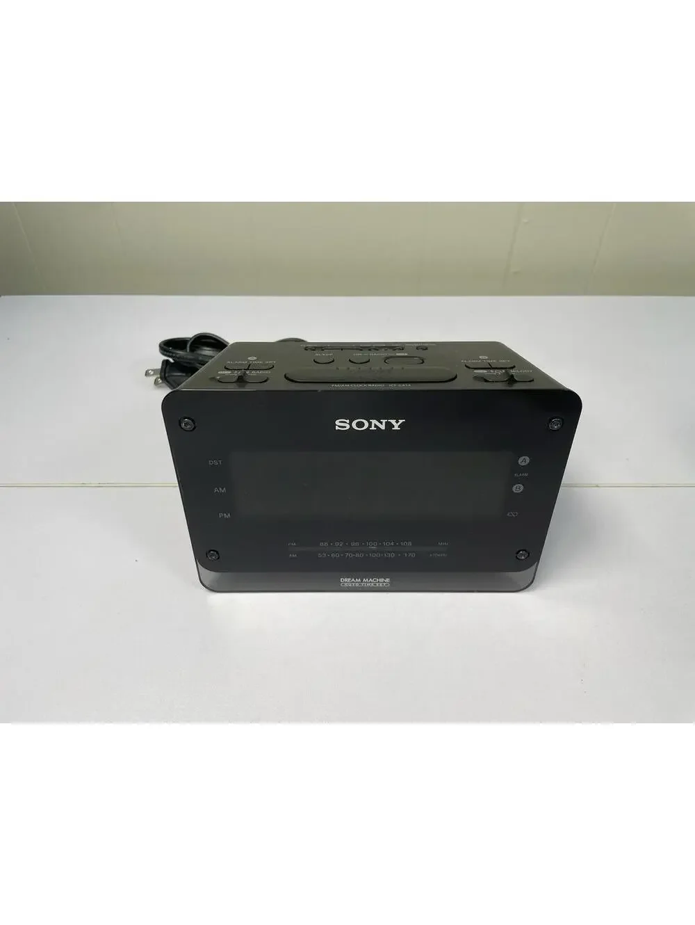 Sony ICF-C414 Dream Machine FM AM Alarm Clock Radio Tested Working Black